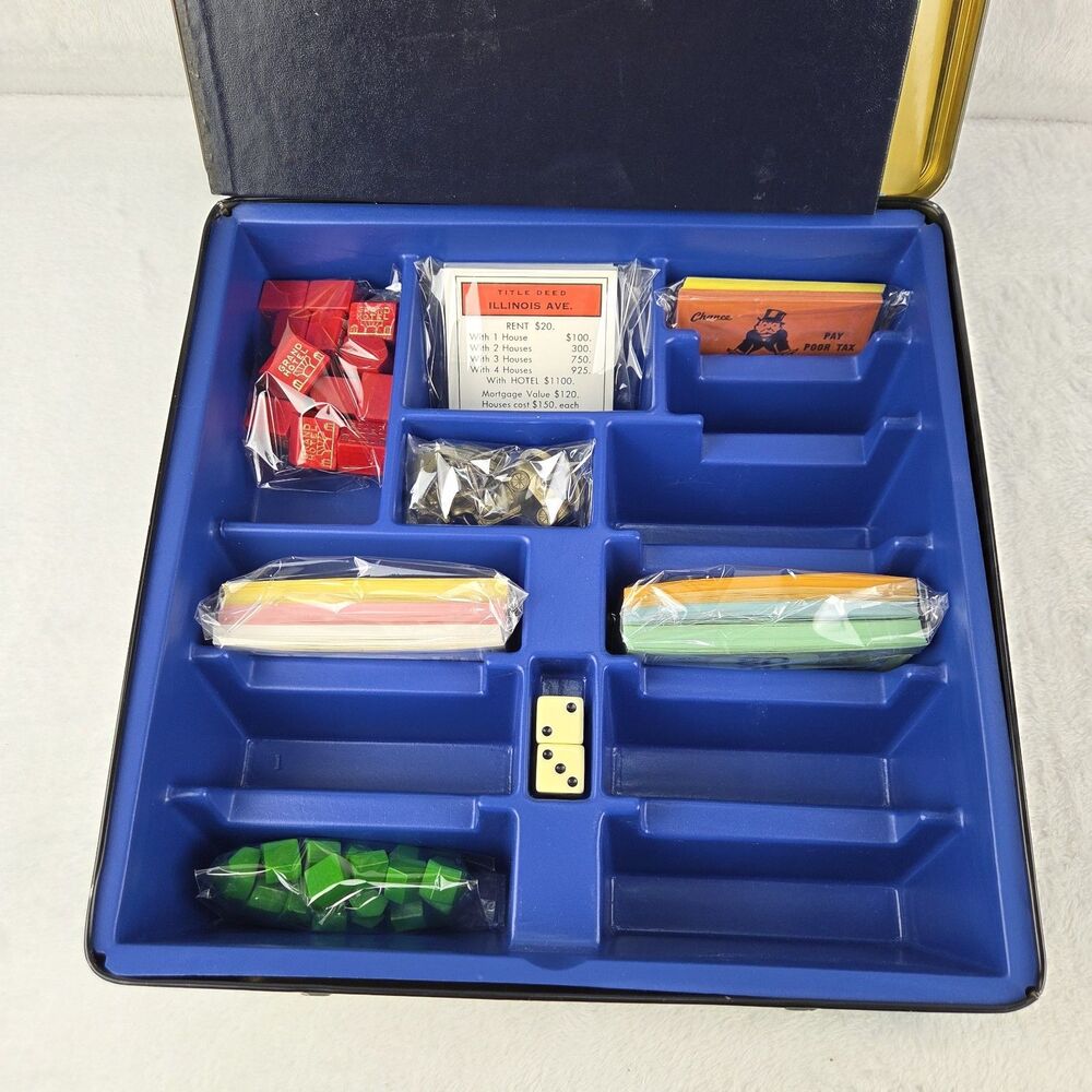 Vintage 1985 Monopoly 1935 Commemorative Tin Edition COMPLETE - Picture 4 of 15